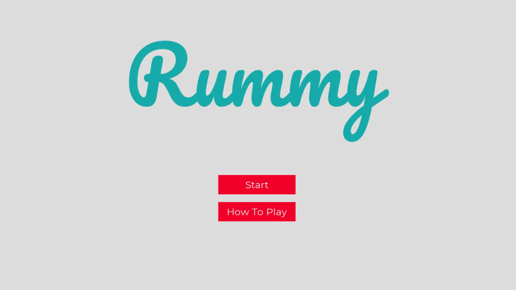 The popular card game, Rummy implemented using python's pygame library. The game is played between player and computer. The project was made in the Introduction To Programming course in my 1st semester of BTech.